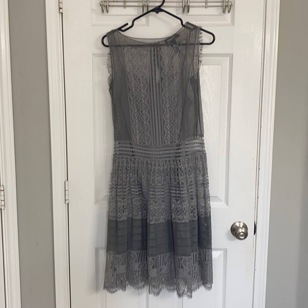 Intricate lace detail DKNY dress